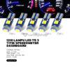 1210 Lampu Led T5 3 Titik Speedometer Dashboard Mata SMD Mobil Motor - Merah