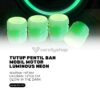 Tutup Pentil Ban Glow In The Dark Mobil Motor Sepeda Luminos Neon - Hijau