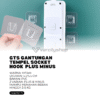GTS Gantungan Tempel Socket Hook Plus Minus