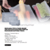 Reusable PEVA Food Grade Ziplock Bag Kantong Simpan Makanan Kantong Tebal