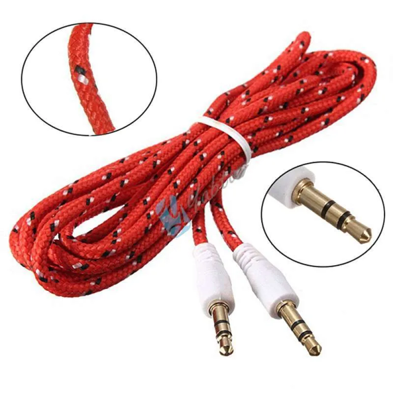Kabel AUX Audio 3.5mm Colokan Musik Mobil male cowok 1 in 1 Speker HP - Gambar 3