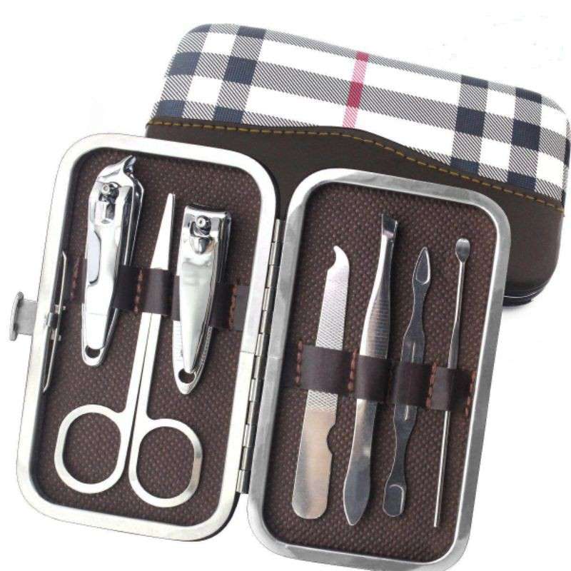 Menicure Pedicure 7 in 1 Nail Art Set Gunting Kuku Kit Alat Manikur - Gambar 4