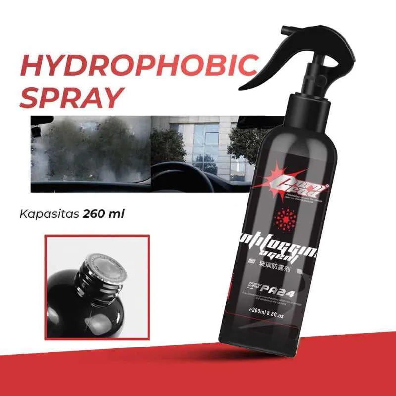 Coating Hydrophobic Spray Cairan Anti Fog Efek Daun Talas Kaca Mobil - Gambar 4