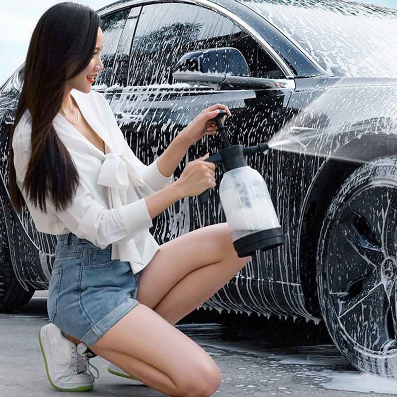 Semprotan Air Busa Cuci Mobil Adjustable Nozzle Hand Snow Foam 2L - Gambar 2