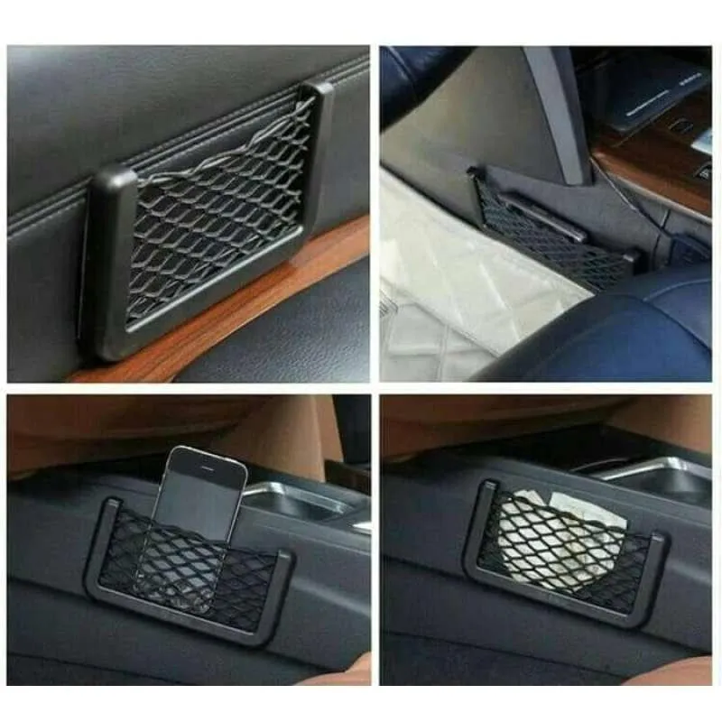 Small Car Nett Car Organizer Car Pocket Kantong Jaring Mobil - Gambar 3