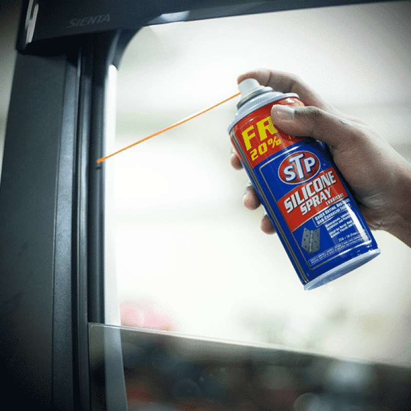 STP ORIGINAL Silicone Spray Pelumas Karet Rem Mobil Silikon Anti Karat Lubricant Pelumas Mobil Power Window - Gambar 2