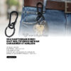GK4 Gantungan Kunci Kait Multifungsi Gantungan Kunci Stainless Mewah Carabiner Stainless Steel Key Chain Pengait