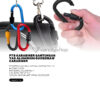 P78 Karabiner Gantungan Tas Aluminium Quickdraw Carabiner