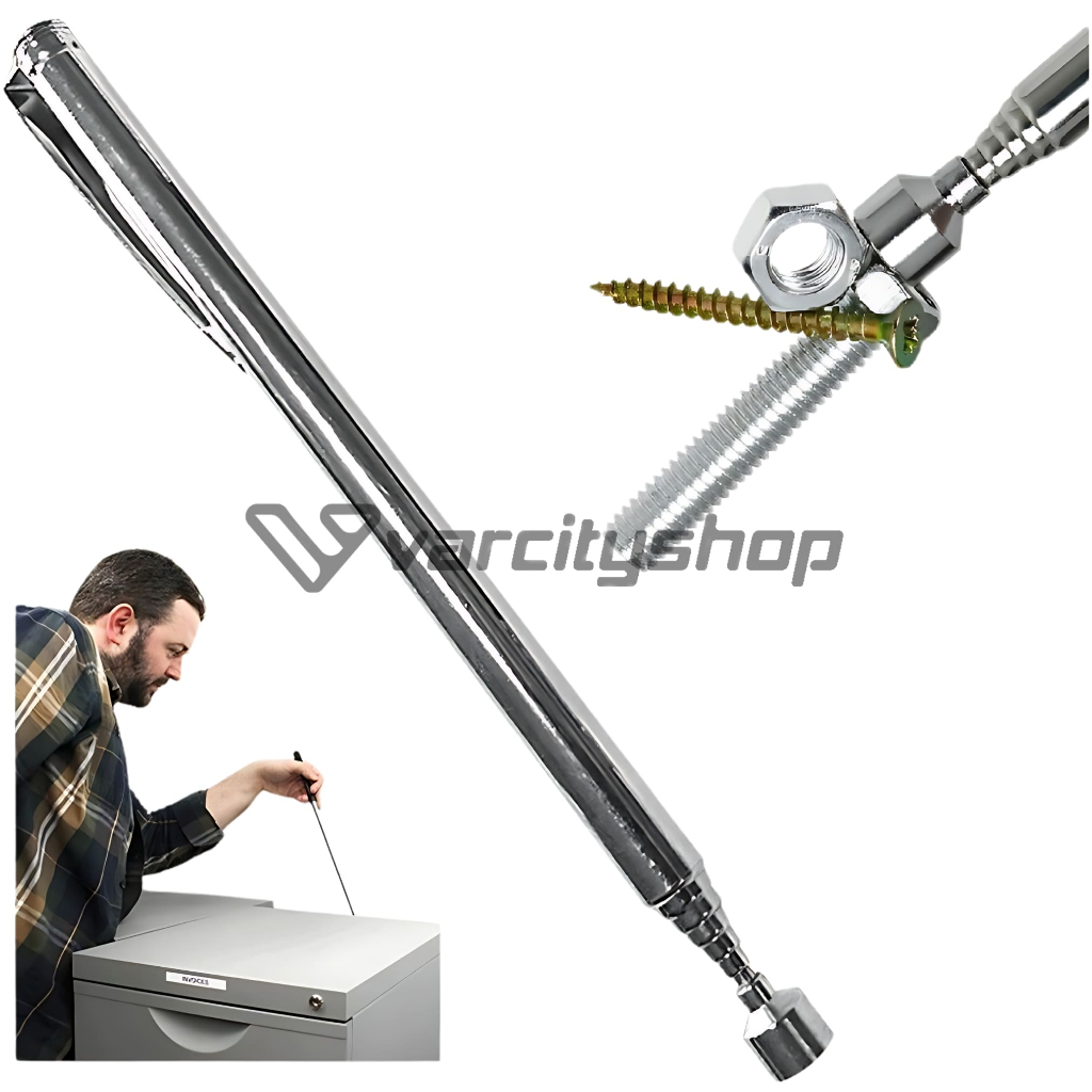 Tongkat Magnet Teleskopik Pen Pick Up Tool Stick Telescopic Tools Panjang Pendek Sampai 65cm - Gambar 3